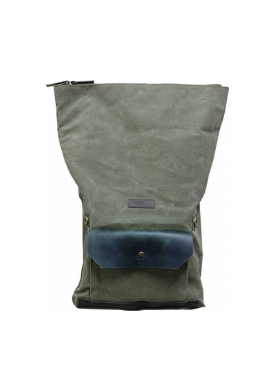 Old Cotton Cargo Gds Cahuilla Bag Deri Kapaklı Sırt Çantası Haki