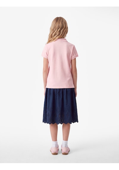 Koton Pamuklu Kısa Kollu Basic Polo Yaka Okul Tişörtü Pembe 7wkg10008ak Gül