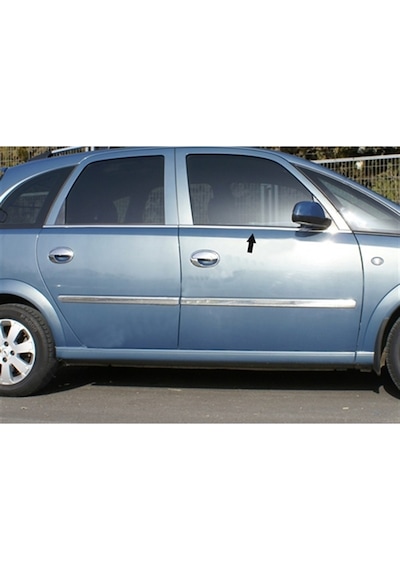 Opel Meriva Krom Cam Çıtası 2002-2010 8 Parça Paslanmaz Çelik