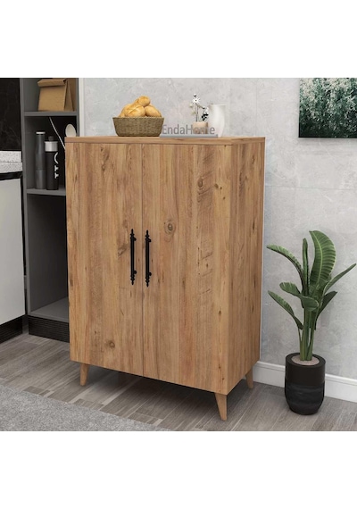 Reyo Home Enda 3 Raflı 2 Kapaklı Çok Amaçlı Dolap Atlantik Çam