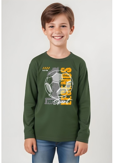 Panios Kids Legends Baskılı Erkek Çocuk Yuvarlak Yaka Haki Yeşili Sweatshirt Haki Yeşili Panios Kids Legends Baskılı Erkek Çocuk Yuvarlak Yaka Haki Yeşili Sweatshirt Haki Yeşili