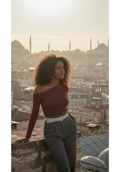 Kayık Yaka Kadın Bordo Body Bordo