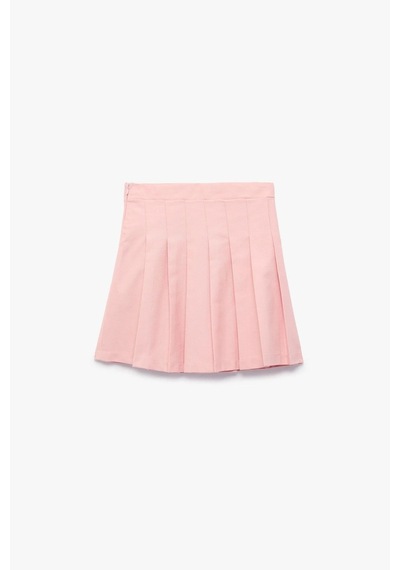 Koton Kız Çocuk Pamuklu Kalın Pileli Basic Mini Etek Pembe