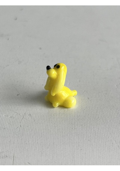 El Yapımı Mini Murano Cam Köpek Biblo A92-02