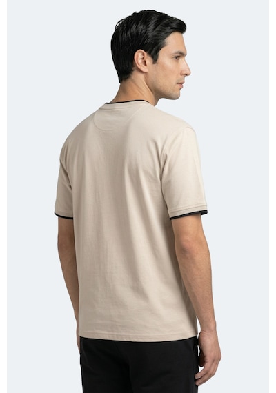 Slazenger Zavıer Erkek Pamuklu Bej Tişört