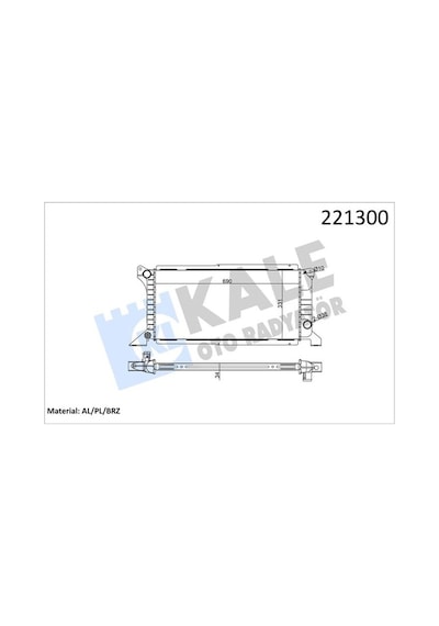 Kale 0220251ab Motor Radyatörü Ac Transıt Turbo T12 T15 2.5d 97 01 Manuel Uzun Tıp Klimalı 1 Sıra Alb 94vb8005db-97ab8005aa-99vb8005db