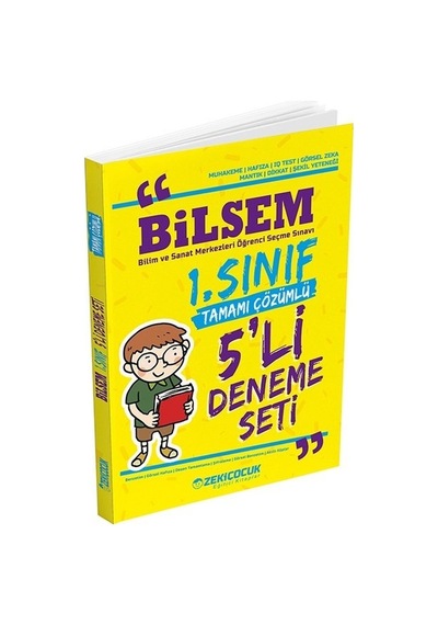 Zeki Çocuk 1. Sınıf Bilsem 5 Li Deneme Seti