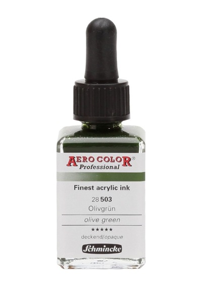 Schmincke Aero Color Airbrush Mürekkep 28 Ml. 503 Olive Green