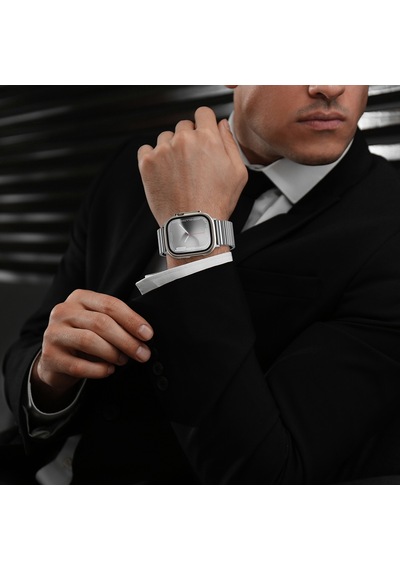 Watch Ultra 49mm Amazingthing Titan Steel Metal Kordon Gümüş