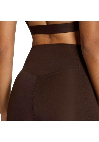 Adidas Optime Essentials Cepli Kadın Kahverengi Tayt