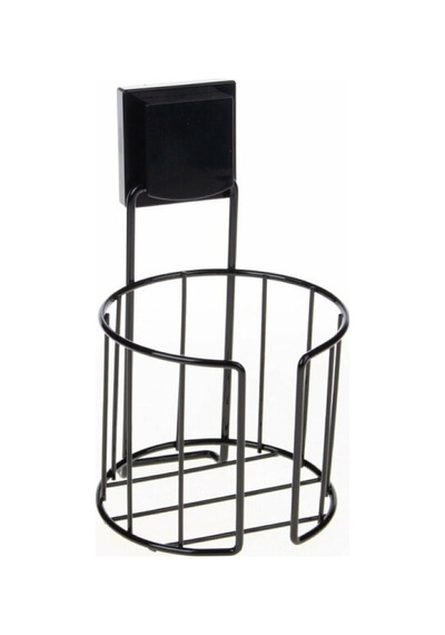 Buççin Online Mağaza Decor-tel Sihirli Yapışkanlı Yuvarlak Hazneli Magic Wc Kağıtlık Metal Siyah Çok Renkli