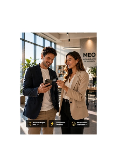Meo 10'lu Paket - Hello Akıllı Kartvizit - Nfc Ve Qr Kodlu Dijital Kartvizit