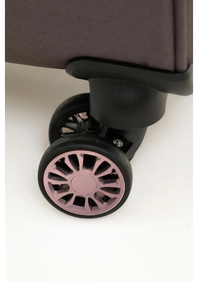 Fossil Unisex Kumaş Orta Boy Ultra Hafif Şifreli Körüklü Kendi Etrafında Dönebilen Valiz 012-02 Gri