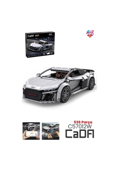 Cada Uzaktan Kumandalı 1: 14 Audi R8 Coupe 536 Parça Oyuncak Yapım Seti Blok Araba -ffcada-c57012w