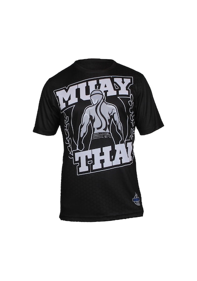 Dosmai Dijital Baskılı Muay Thai Spor T-shirt Siyah Mtt118