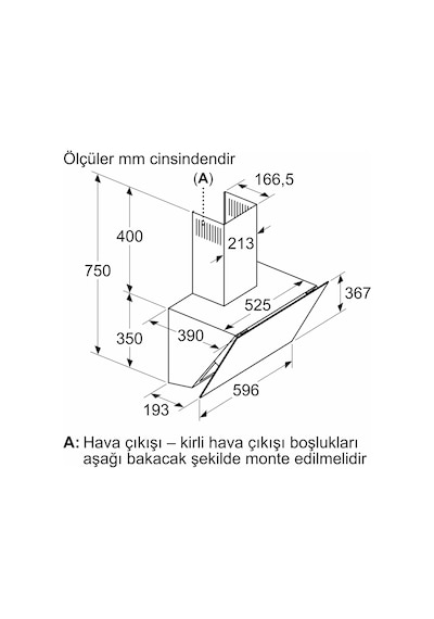 Siemens LC67KPJ20T 60 CM Duvar Tipi Davlumbaz