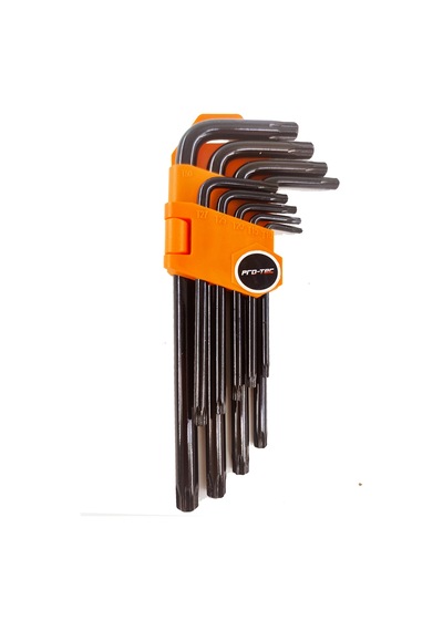 Protec Profesyonel Delikli Torx Alyan Seti Güçlendirilmiş Çelik 9