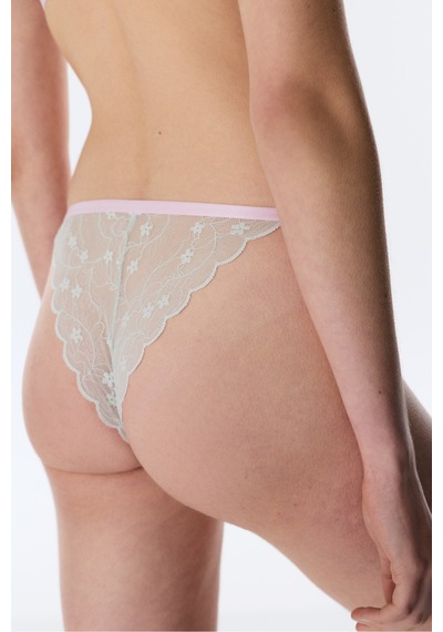 Penti Lila Micro Lace Dantel Brazilian Külot