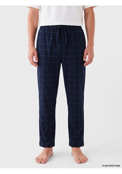 Lc Waikiki Lc Waıkıkı Lacivert Regular Fit Ekose Erkek Pijama Alt