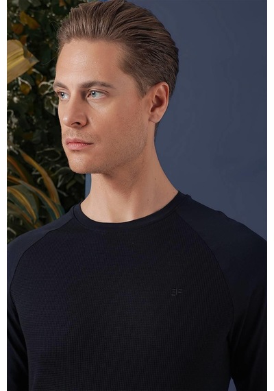 Efor Ts 872 Slim Fit Lacivert Spor T-shirt Lacivert