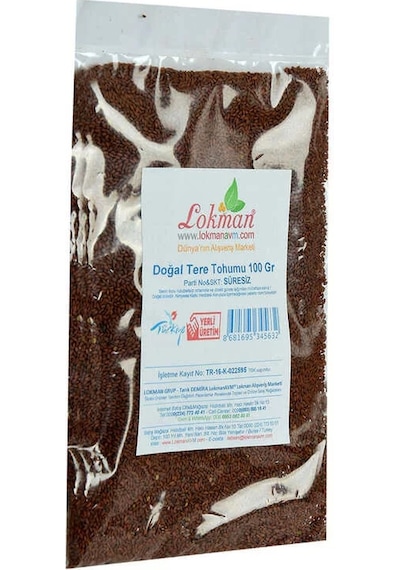 Doğal Tere Tohumu 100 Gr Paket