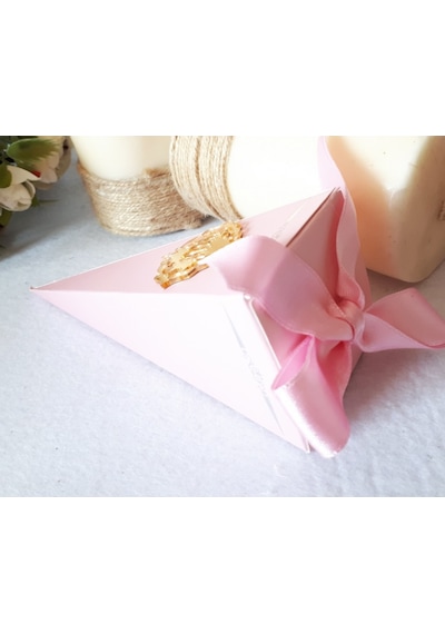 Pembe Kulah Pleksi İsimlikli Bebek Şekeri 30 Adet