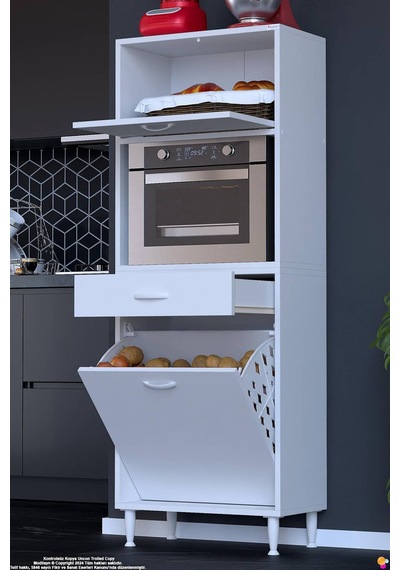 Meva 55 Cm Çekmeceli Fırın Dolabı Sepetli Çok Amaçlı Mutfak Kiler Oyuncak Banyo Dolabı 55x163x32 Cm Beyaz Meva 55 Cm Çekmeceli Fırın Dolabı Sepetli Çok Amaçlı Mutfak Kiler Oyuncak Banyo Dolabı 55x163x32 Cm Beyaz