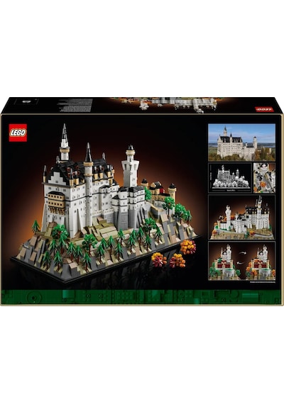 LEGO® Architecture Neuschwanstein Şatosu 21063 - Yetişkinler için Koleksiyonluk Model Yapım Seti (3455 Parça)