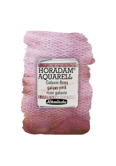Schmincke - Horadam Aquarell, Süper Granülasyon, 14 971 044 Galaxy Pink, 1/2 Tava, Çok Güçlü Granülasyon Renkle Genel