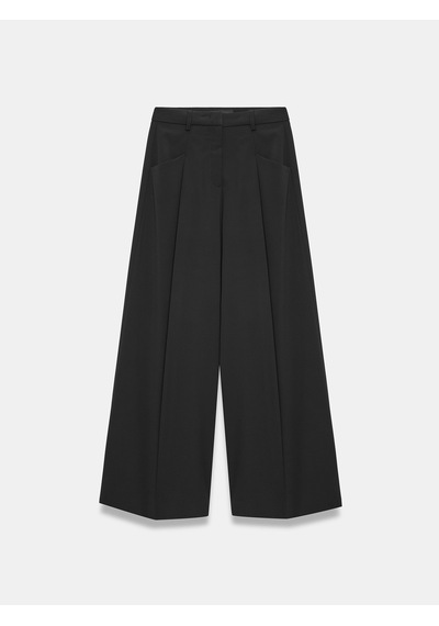 Dilvin 72825 Pensli Geniş Paça Pantolon Siyah