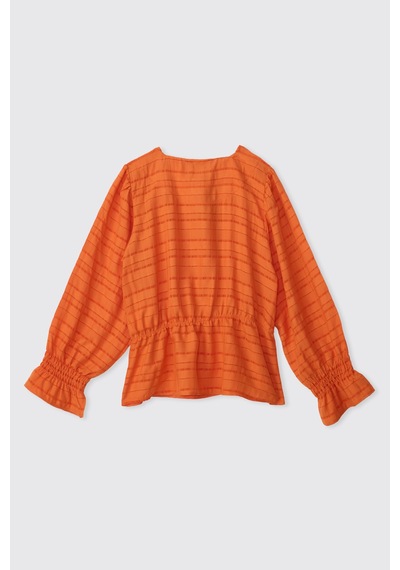 Panço Kız Çocuk Oranj Bluz 2611gk57030 Turuncu