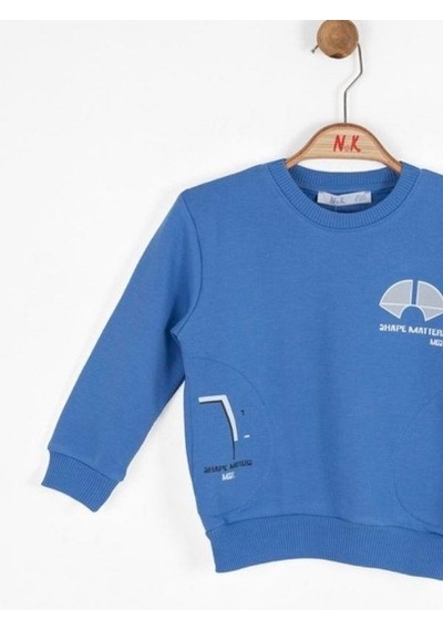 Nk Kids Erkek Bebek Pamuklu Orta Kalınlık Sweatshirt-14723 Saks