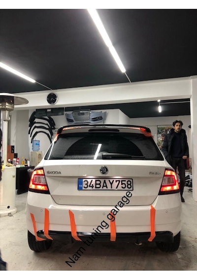 Yeni Skoda Fabia Spoyler Spoiler Boyalı 2018-2021 Arası