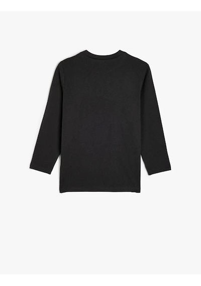 Koton Erkek Çocuk Uzun Kollu T-shirt Antrasit 5wkb10023tk 25ky59000129 Y5903 Antrasit