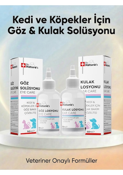 Kedi Ve Köpek Göz & Kulak Temizleme Solüsyonu Göz Çevresi Ve Kulak Bakım Damlası