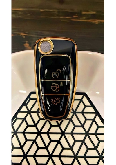 Gma Keys Ford Focus,c Max,fiesta,mondeo,transit Nano Yüksek Kalite Silikon Kumanda Kılıfı Siyah