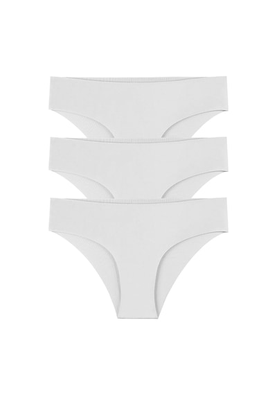 Sensu Kadın Lazer Kesim Düşük Bel Beli Lastikli Külot 3'lü Paket Set Beyaz Beyaz Sensu Kadın Lazer Kesim Düşük Bel Beli Lastikli Külot 3'lü Paket Set Beyaz Beyaz