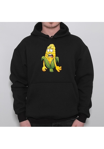 Mısır Yorgun Popcorn Solgun Sweatshirt Unisex Kapüşonlu Hoodie 001