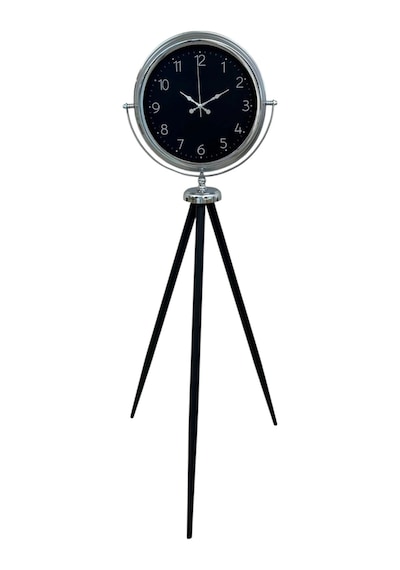 Krom Zarif Tripod Ayaklı Saat Çok Renkli