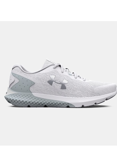 Under Armour UA Kadın W Charged Rogue 3 Knit Spor Ayakkabı 3026147-102 Beyaz - Gri