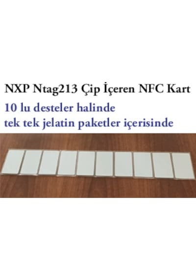Dijital Kartvizit İçin Nfc 213 Kart Ntag213 144Byte Kapasite 200 Adet