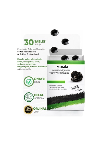 Mumiyo & Shilajit 30 Tablet X 3'lü Paket