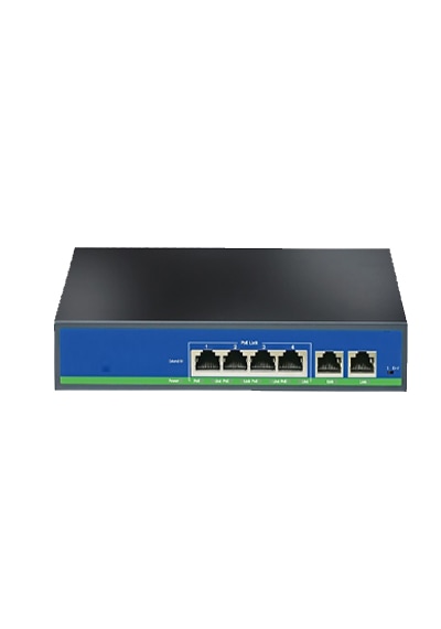 4 Port Poe Switch 4+2 10/100