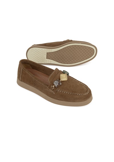 Ziya, Kadın Hakiki Deri Loafer Ayakkabı 161359z710 Caramel 161359z710 809