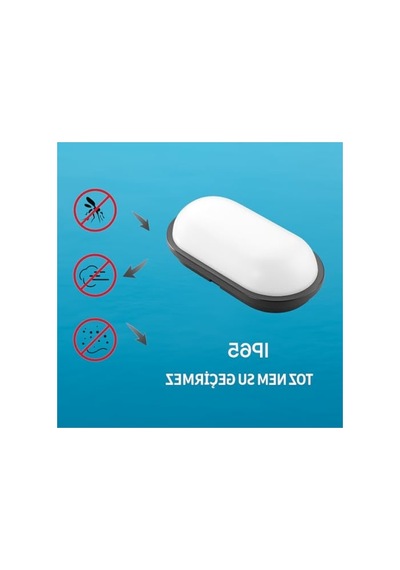 Oval Led Tavan Ve Duvar Lambası, 15w Ip65