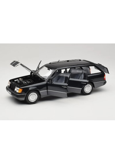 1:18 Ölçek Norev 1990 Mercedes Benz 300d T Model Blue-black Diecast Metal Minyatür Model Araba 25cm