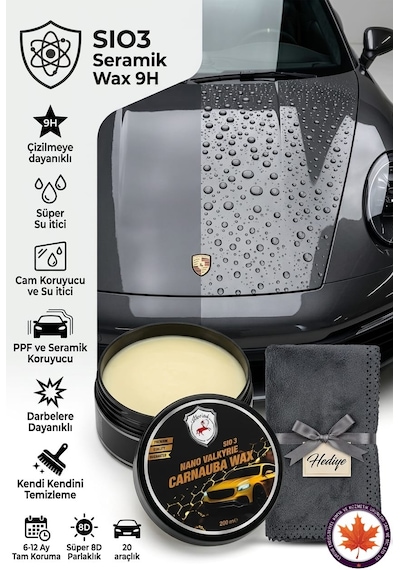 Sıo3 Nano Valkyrie Seramik Carnauba Wax 9h 200gr