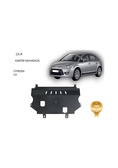 Citroen C4 Çelik Karter Muhafaza Koruma 2004 2005 2006 2007 2008 2009 2010