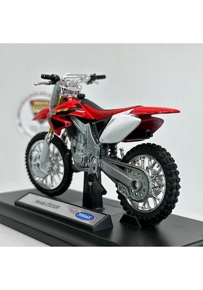 Honda Cr250r 1:18 Diecast Motosiklet Model Lisanslı Metal Maket Oyuncak & Koleksiyonluk Biblo