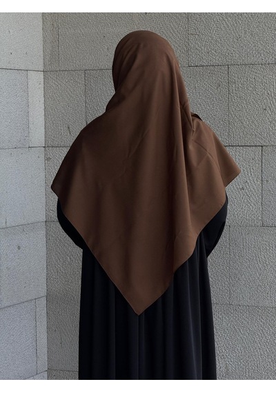 Qalortex Scarf Pamuklu Organik Modal Eşarp-kahve